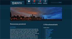 Desktop Screenshot of berith.pl
